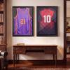 Jersey Frame Display Case, 92.5 x 71.8 x 4 cm, Wooden Sport Jersey Shadow Box with 98% UV Protection PC Panel and Hanger, Magnetic Lock, for Baseball