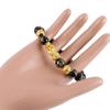 Feng Shui Attract Wealth Men Women Obsidian Stone Beads Bracelets Wristband Good Luck Bangle