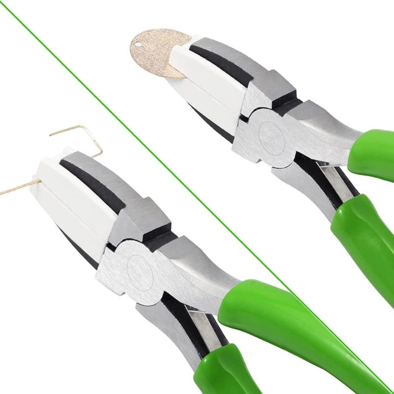 Essential Tools for Jewelry Making Nylon Nose Pliers Needle/Flat/Bent Nose Pliers Versatile Bail Making Pliers Ornament
