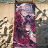 Игра Thelema Nutriscu Honkai Impact 3rd Полотенце Спортивное Быстросохнущее Туристическое Снаряжение для Кемпинга Песозащитное Мягкое Легкое Большое Пляжное Полотенце