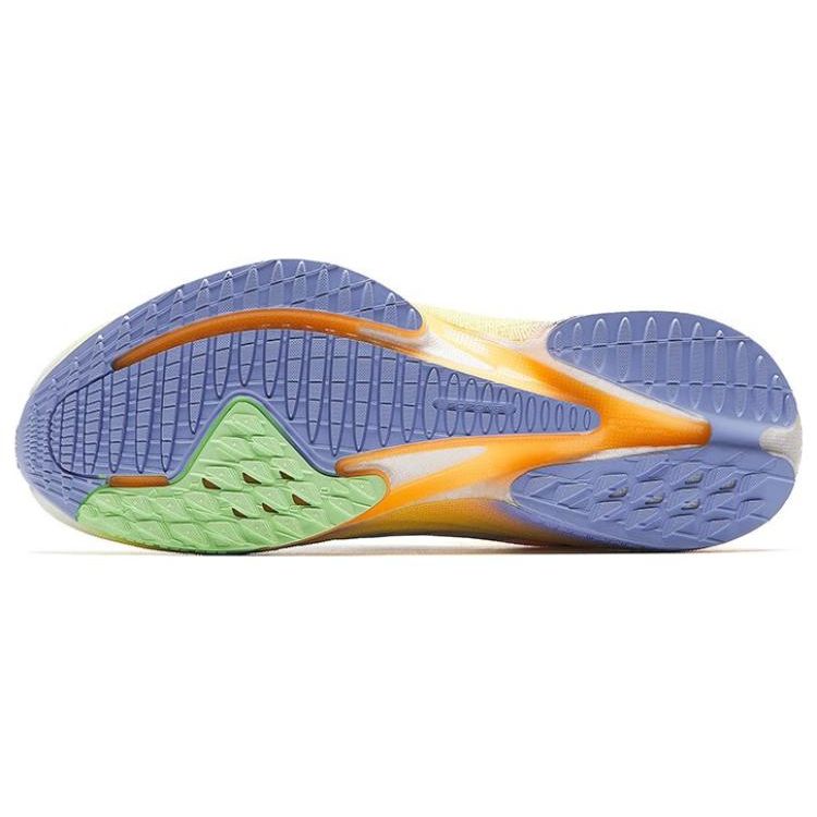 Anta Кроссовки для бега с низким верхом и амортизацией Mach 3.0 Nitrogen Technology, износостойкие, нескользящие, женские, белые, желтые, фиолетовые 122325583S-1