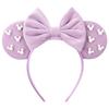 Pearls 3.3"Mouse Ears Headband 5‘’ Velvet Bow Hairband For Girls Festival Party Cosplay DIY Hair Accessories Women Gifts