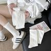 Summer Mesh Socks Children'S White Medium Tube Socks Small Flower Polka Dots Hollow Stacking Socks Breathable Stockings Wind Socks