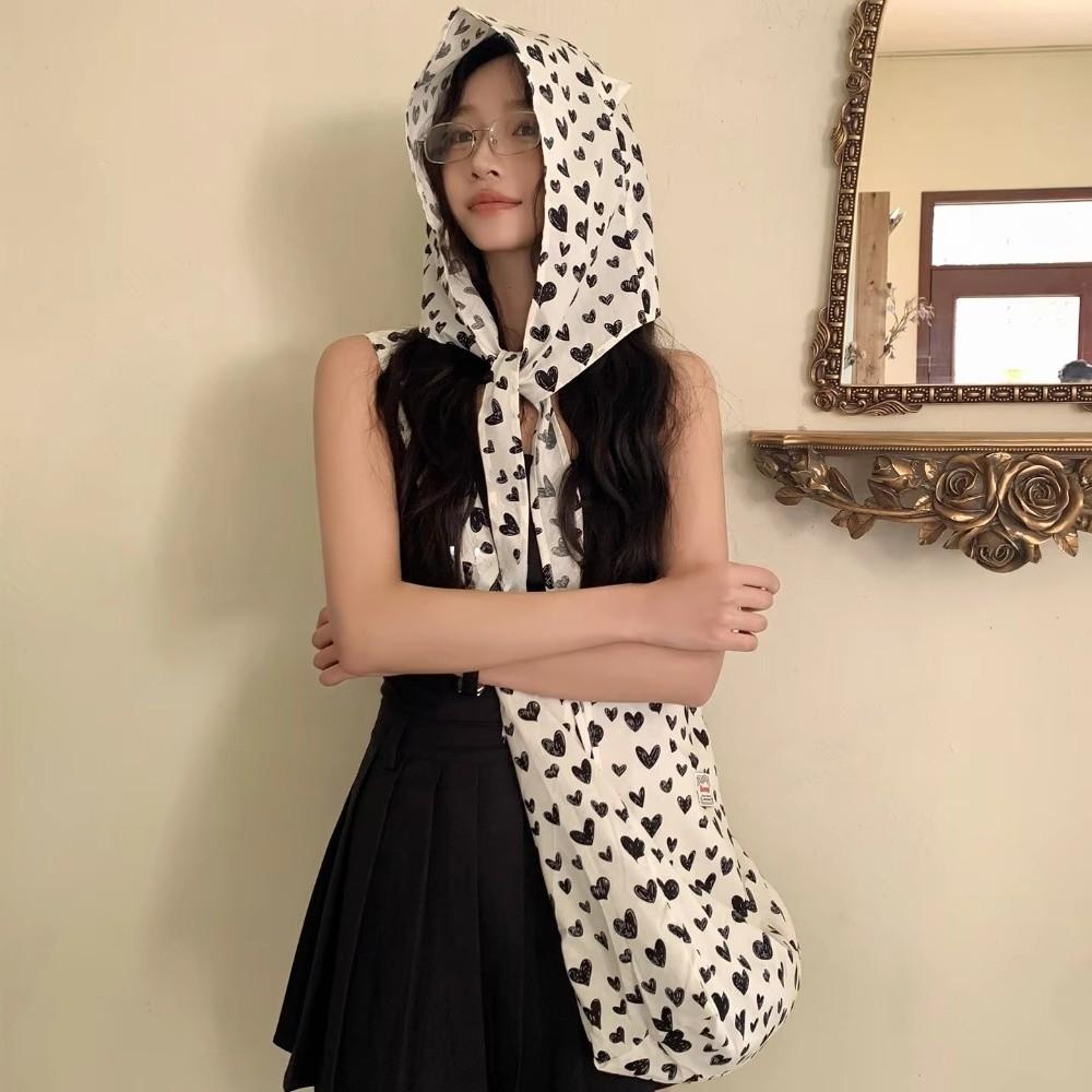 Sun Protection Hat Scarf Cotton Soft No Brim Cap Beach Vacation Wrap Summer Spring Autumn