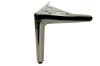 Set of 4 pieces of furniture leg Anchor Elegant black chrome height 15 cm