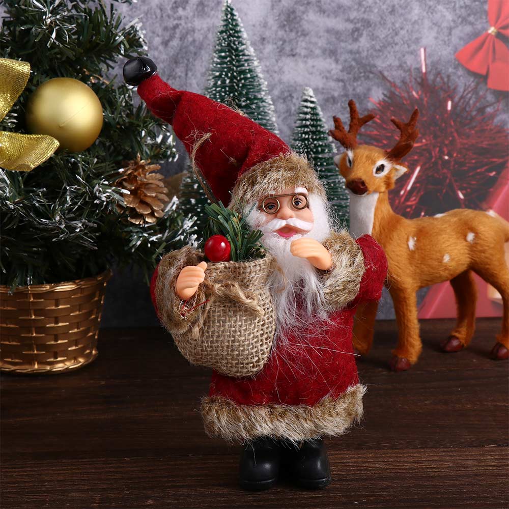N1N Figurine Home Table Decor Santa Figure Hanging Pendants Santa Claus Doll Christmas Decorations