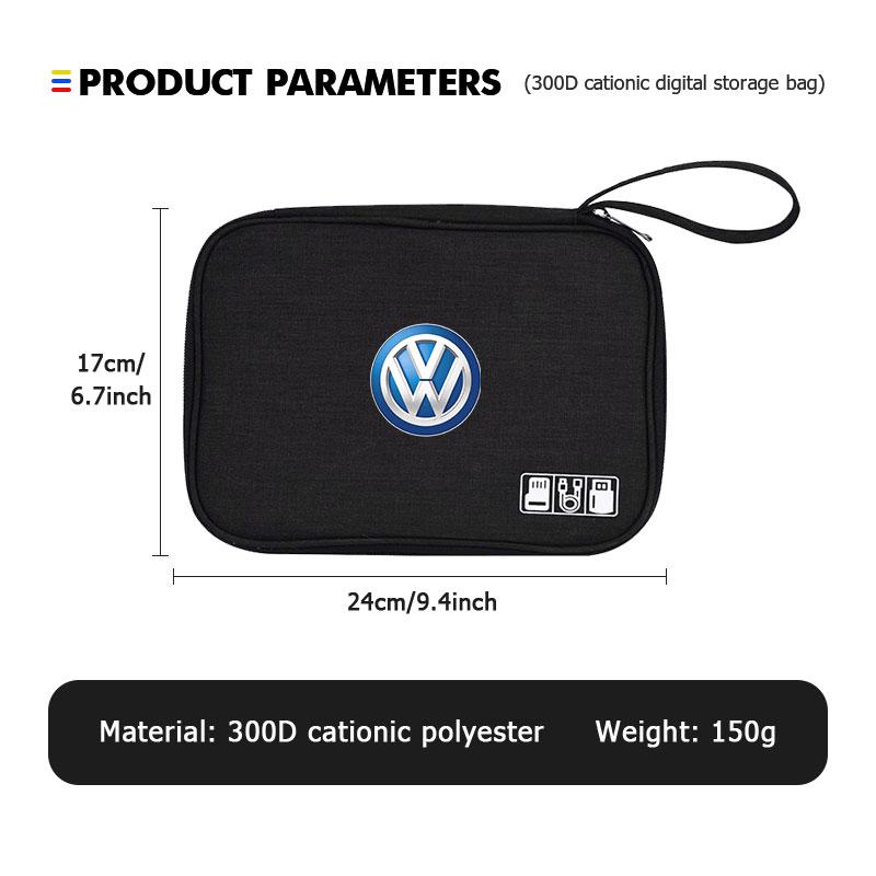 VFHJQ1 For Volkswagen VW Car Multi-function Storage Bags Organizer Case Card Pack Scirocco Jetta Beetle Golf 4 5 6 Passat Polo B5