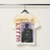 2025 American trendy brand Vall washed old printed short-sleeved hip-hop loose street fashion T-shirt for men and women