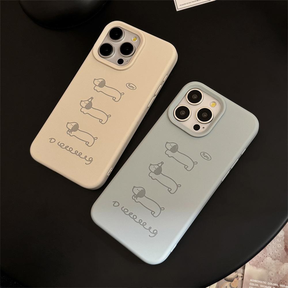 iPhone 16 15 14 Case Compatible and Suitable for 13 12promax Cute Dachshund