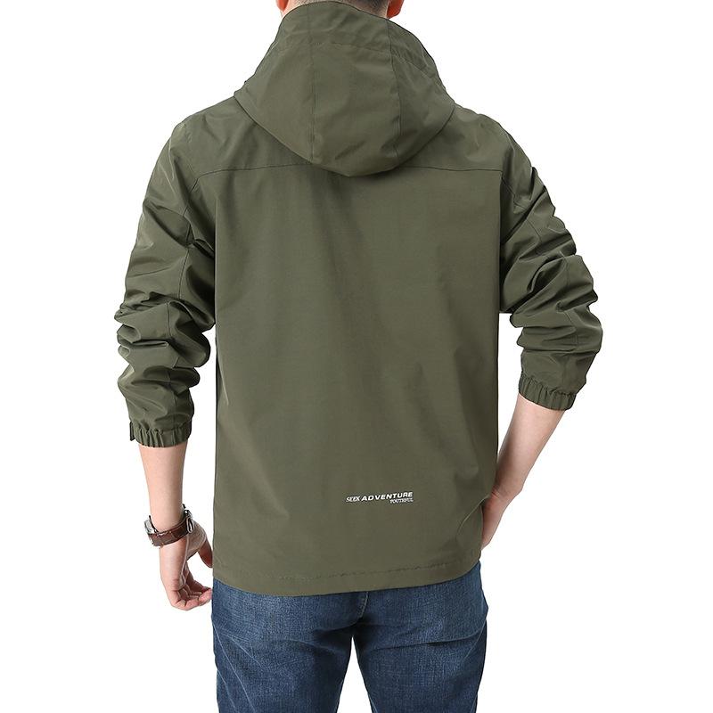 Легкая весенне-осенняя куртка мужская, альпинистская, тренчкот, пальто с капюшоном, мужской блейзер