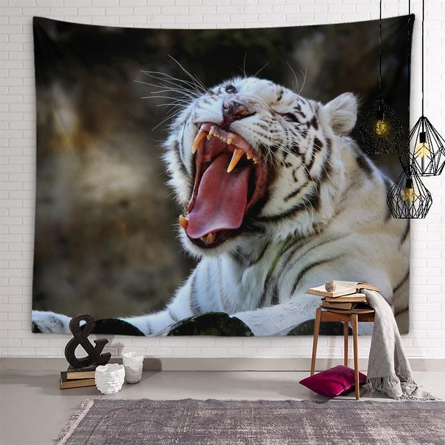 Tiger Lion Tapestry Kids Room Decoration Animal Wall Art Decoration Tapestry Living Room Bedroom Dorm Room Home Decor