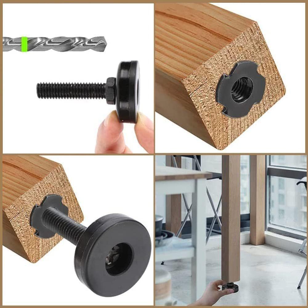 4pcs Rust-Proof Furniture Leveling Legs Adjustable Height Table Levelers  Cabinets