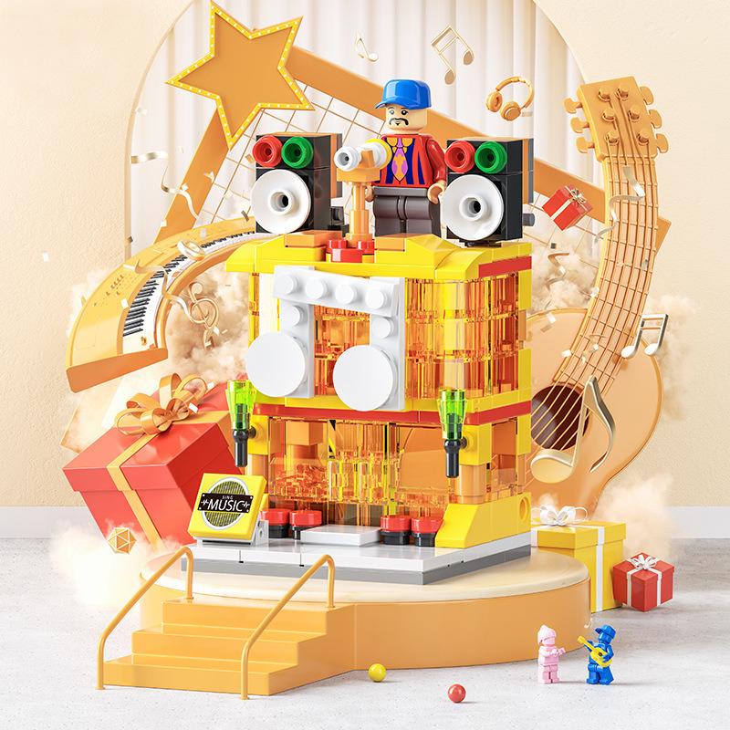 Compatible With Lego Building Block Mini City Building Street View Children'S Educational Enlightenment Assembled Toys Institutional Gifts