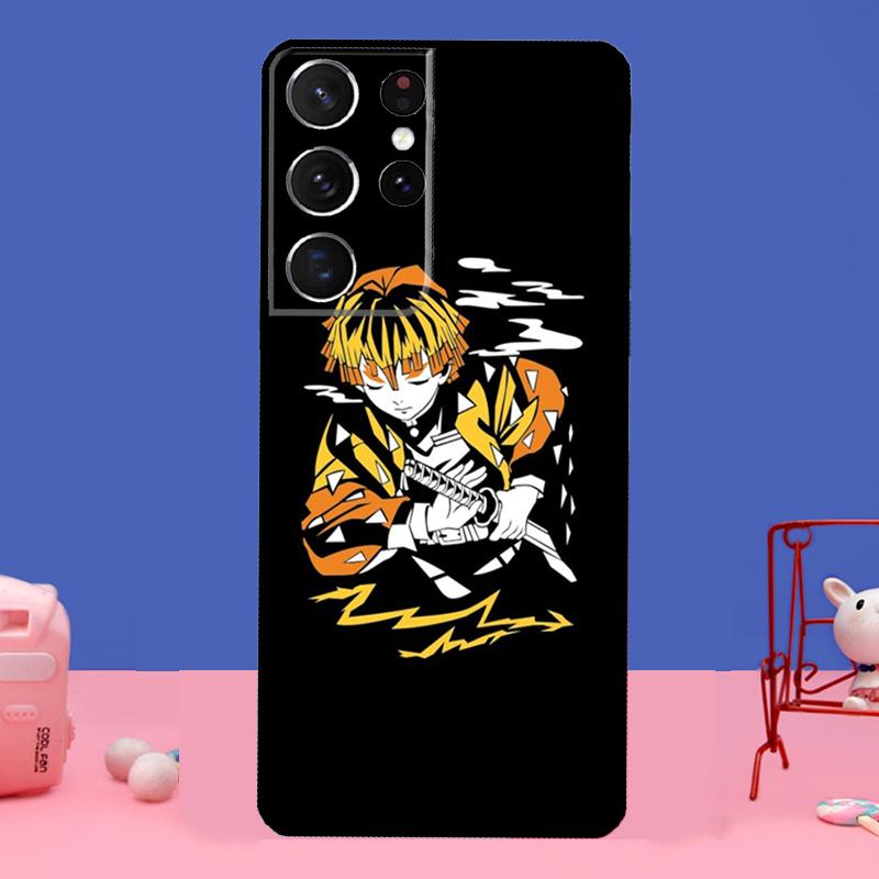 Чехол Demon Slayer Kimetsu no Yaiba для Samsung Galaxy S21 S22 Ultra S20 FE S8 S9 S10 Note 10 Plus Note 20 Ultra Coque