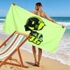 Пляжное полотенце с принтом VR46, большое, мягкое, быстросохнущее, для пляжа, кемпинга, плавания