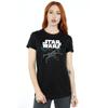 Star Wars Womens/Ladies The Last Jedi X-Wing Cotton Boyfriend T-Shirt
