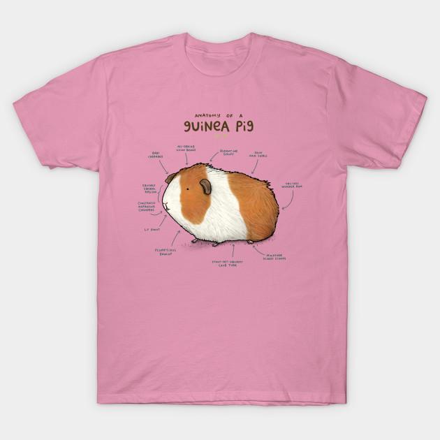 T Shirt Women Anatomy Of A Guinea Pig Harajuku Print Kawaii Tshirt Summer Short Sleeve Female T-Shirt Top Tee