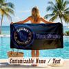 Custom Text Beach Towel, Soft Absorbent Swimming Multi-use TowelChelsea FC