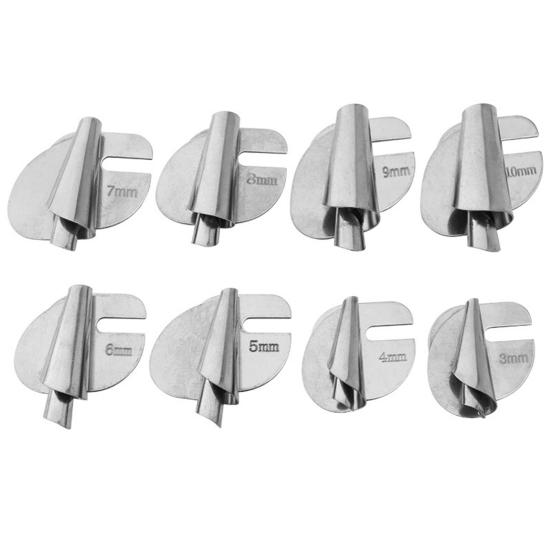 4/8Pcs Rolled Hemmer Presser Foot 3-10MM Heavy Duty Steel Industrial Household Sewing