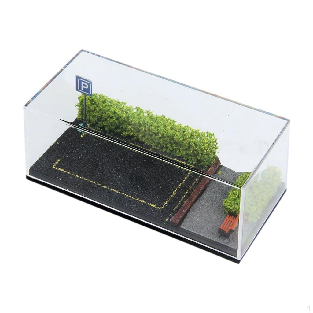 1/64 Diecast Car Display Case Parking Diorama Base