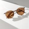 3PCS New Retro Circular Small Frame Trendy Men's and Women's Metal Sunglasses