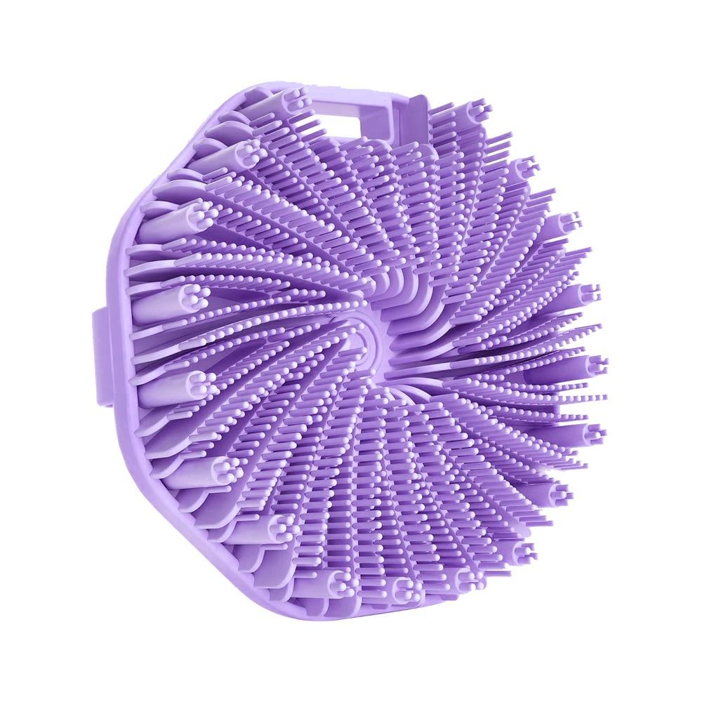 1pc Polygon Silicone Bath Brush, Back Scrubber & Exfoliating Massage Brush, Body Washing & Cleaning Tool
