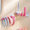 2Pcs Punch-Free Hair Rope Storage Rack Retractable Necklace Bracelet Stand  Shower Room
