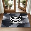Portsmouth FC Design Crystal Velvet Rug Soft Decorative Mat for Bedroom Entrance