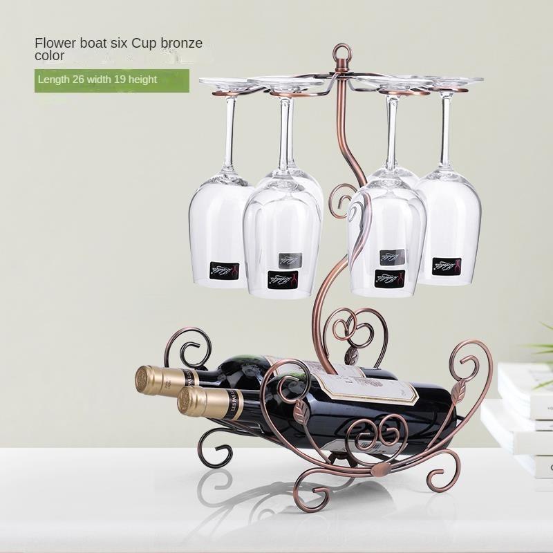 Бытовой держатель для бокалов для вина Винный шкаф Украшение винной стойки Украшение для вина Перевернутая стойка для бутылок вина Современный легкий роскошный винный шкаф