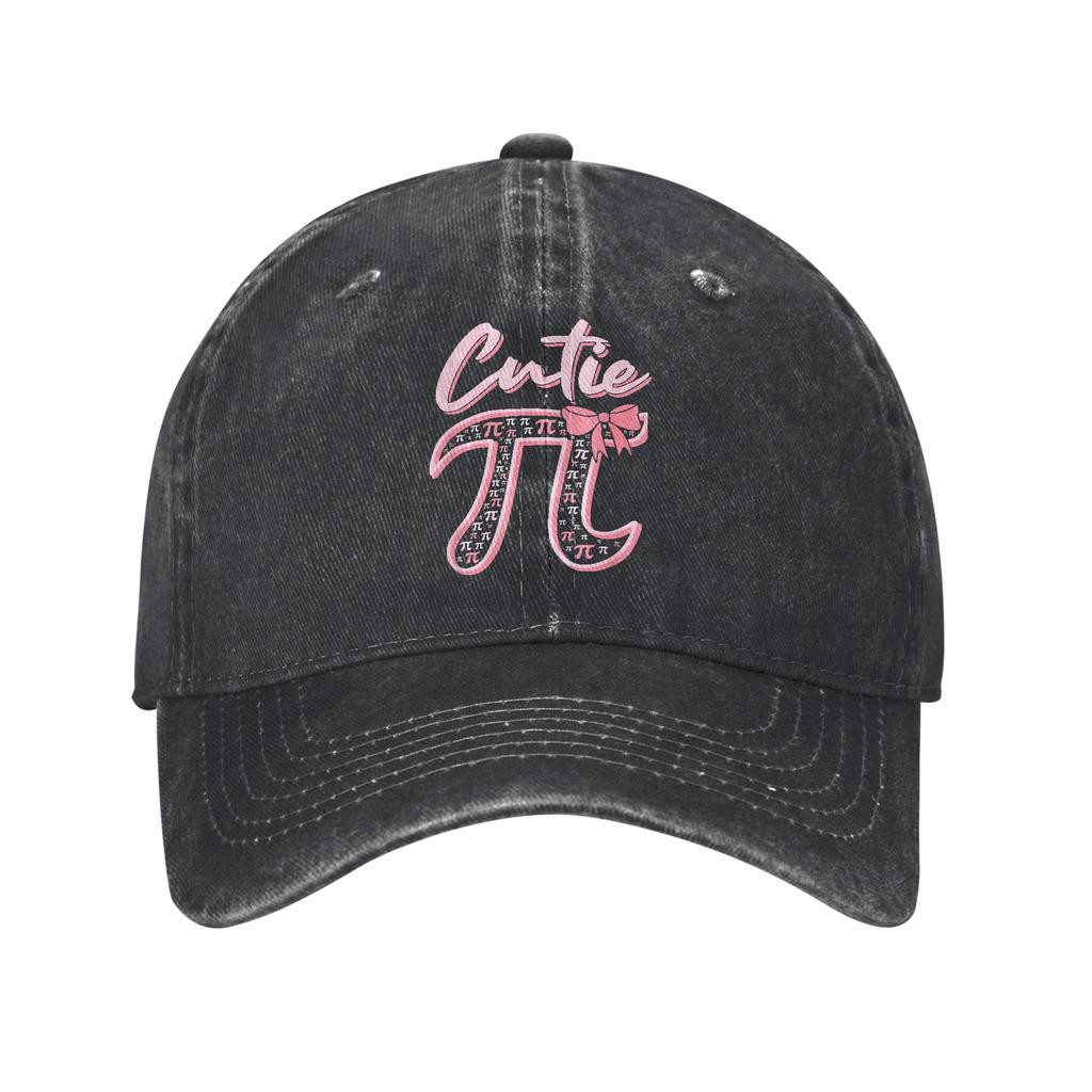 Retro Pi Symbol Vintage Math Lover Geek Baseball Cap for Unisex Women Distressed Denim Washed Outdoor Golf Adjustable Fit Hats Cap