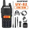Радиостанция Baofeng UV-82 5 Вт/8 Вт, FM, двойной режим ожидания, длительное время работы от аккумулятора, для улицы, самовождения, гражданская ручная рация