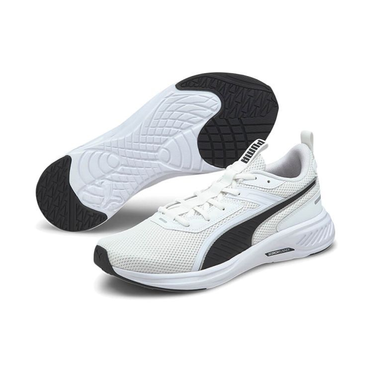 Puma Scorch Runner White Black Unisex Sneakers 194459-04