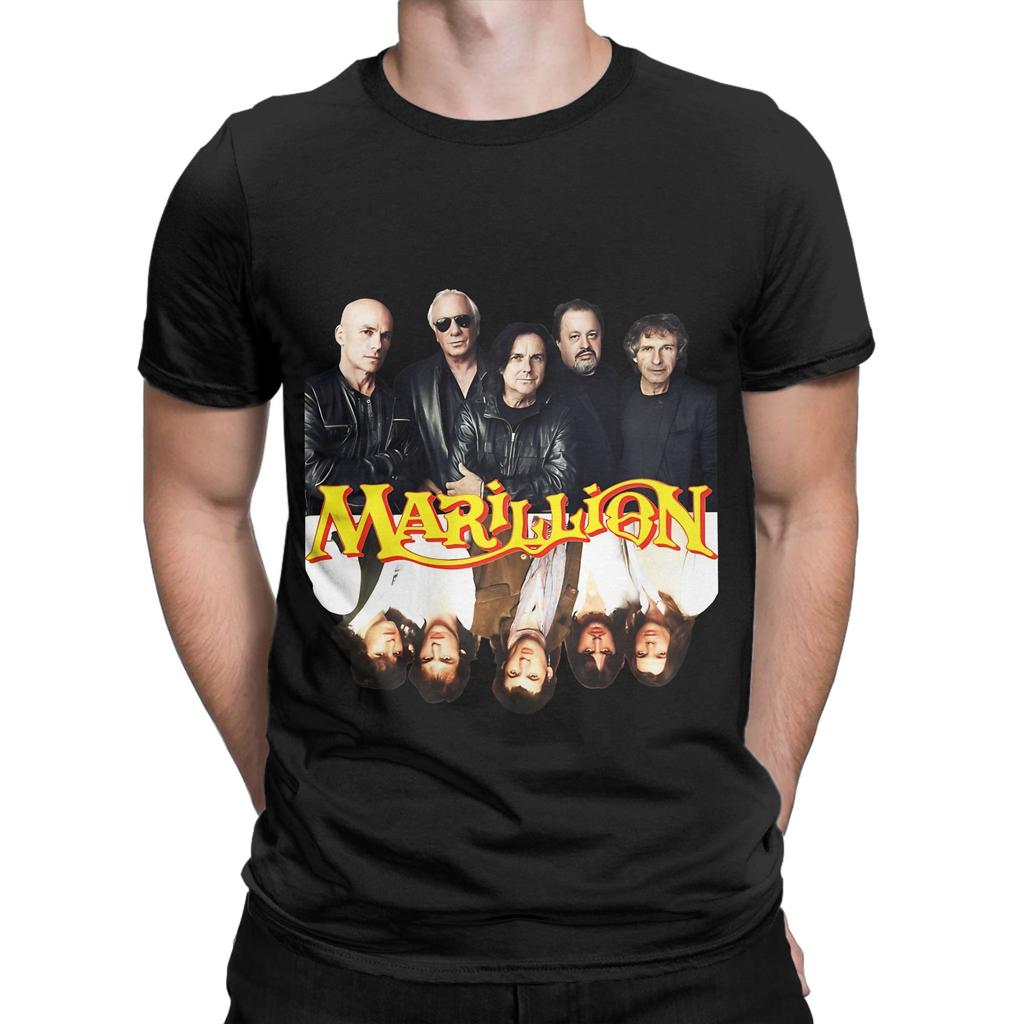 Marillion Members Before After Funny Graphic 100 Cotton TShirt Marillion Tops Tees For Unisex