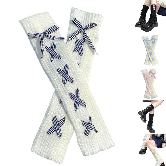 1 пара привлекательных вязаных носков с хорошими эластичными гетрами