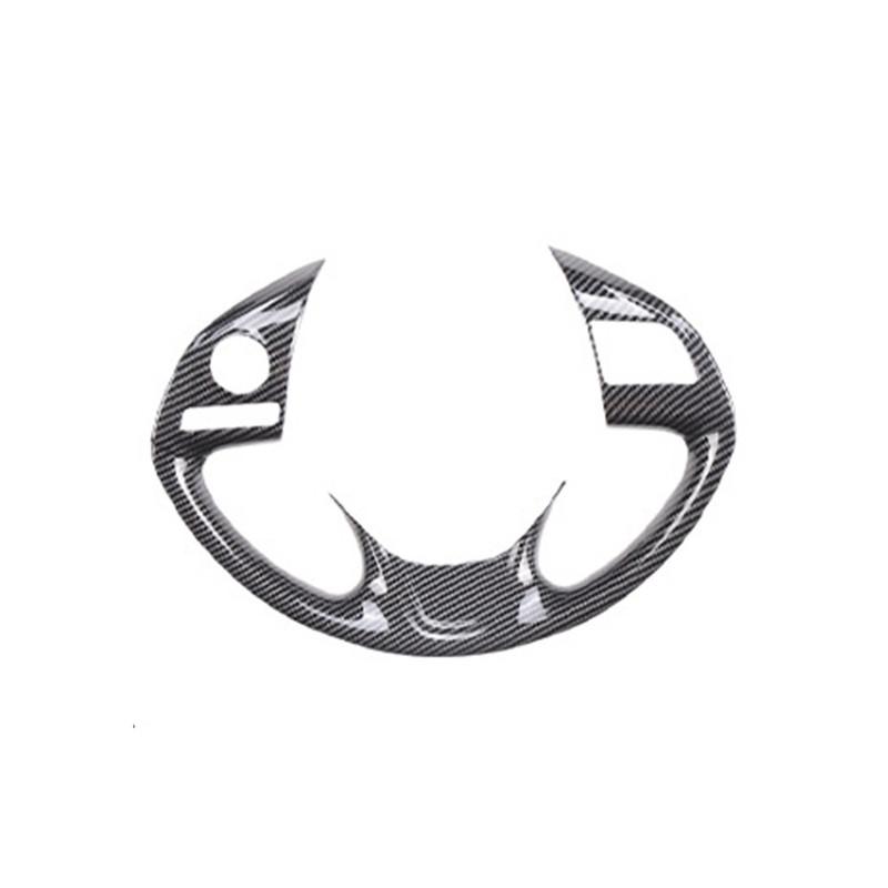 For Mitsubishi Outlander 2017 2018 ABS Carbon Fiber Styling Car Inner Steering Wheel Trim Cover Button Sticker