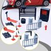 13Pcs 1/64 Car Repair Tools :64 Scale Diorama Auto Repairing Shop Layout Sturdy Miniature Scene Mini