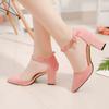 Босоножки Весна и осень Женские Классические Тонкие Каблуки Модные Туфли Для Девочек Туфли Женские