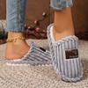 2025 New Women Cotton Slippers Indoor Slides Women Home Warm Fuzzy Shoes Lightweight Casual Slippers Zapatos De Mujer