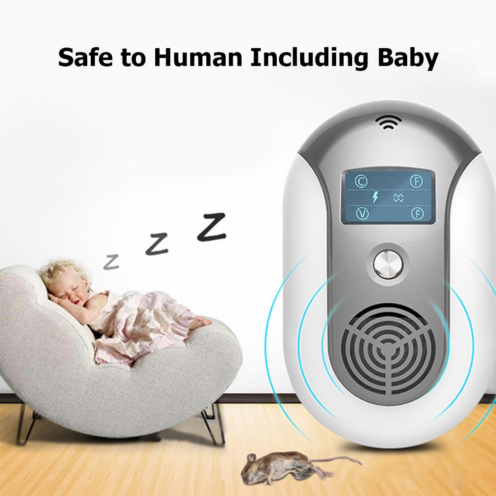 Plug-in Ultrasonic Pest Repellent Portable Electric Mosquito Rat Repeller with Constant or Variable