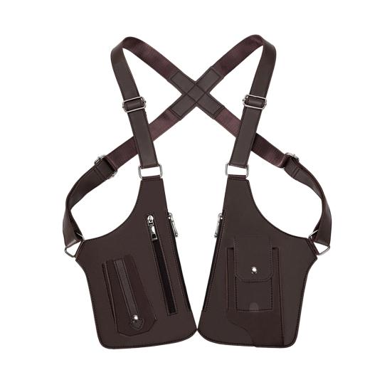Кошелек-броня из искусственной кожи, регулируемая подмышечная плечевая кобура, нагрудный кошелек, кошелек против карманников, сумка для телефона для мужчин, для путешествий, кемпинга, пеших походов
