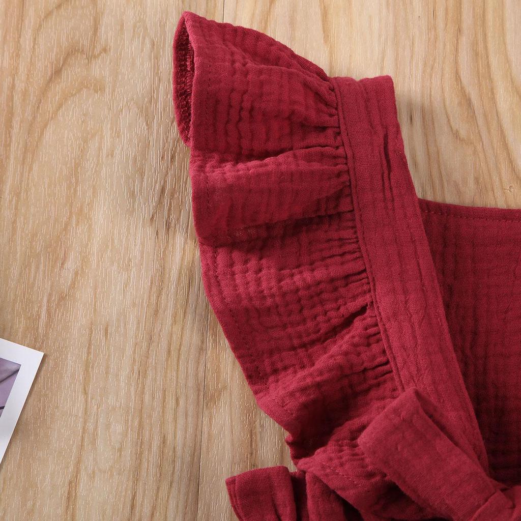 Fashion Newborn Infant Baby Girl Lace Ruffles Out Romper Jumpsuit Sunsuit Outfit Clothes