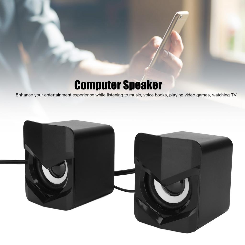 USB Проводная Компьютерная Колонка Мультимедийная Настольная Колонка для ПК Монитора Мобильного Телефона Ноутбука
