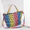 Женская сумка-ведро Радужная сумка через плечо Геометрическая ромбовидная сумочка Сумка через плечо Универсальная модная женская сумка