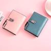Мини-кошелек, многофункциональный держатель для карточек, сумка для документов с зажимом для денег, тройная сумка для карт, модный универсальный кошелек для монет на молнии