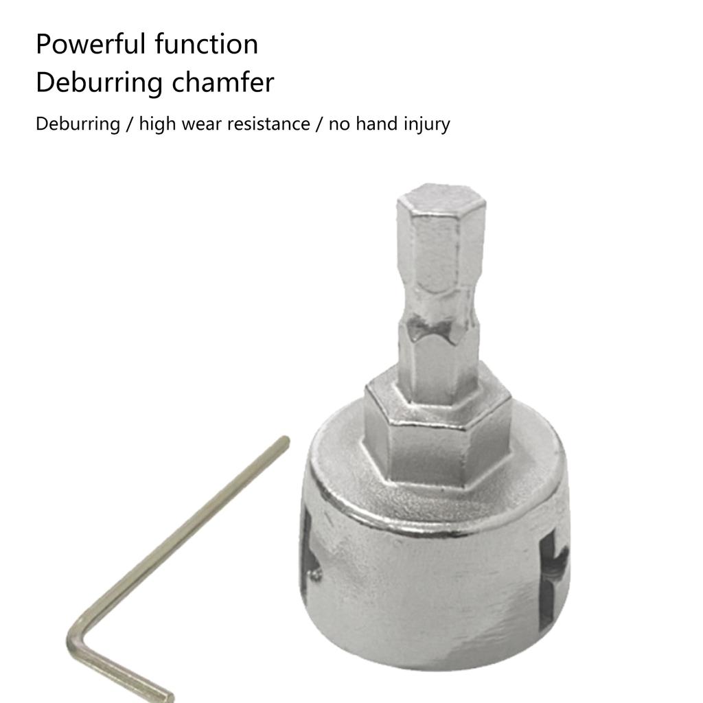 Набор инструментов для снятия заусенцев по металлу с шестигранной ручкой, сверла для снятия заусенцев, противоскользящий инструмент для снятия фасок, инструмент для снятия заусенцев по смоле