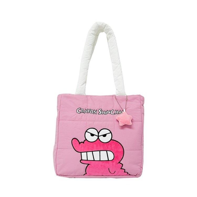 Crayon Shinchan Nylon Tote Bag With Letter Design For Daily Use