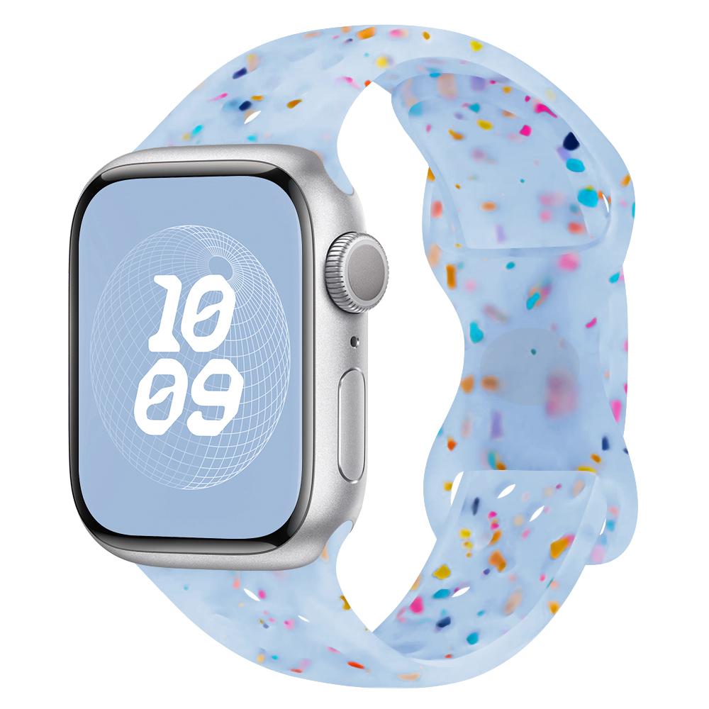 Оригинальный силиконовый ремешок для Apple Watch Band 44 мм 45 46 40 41 38 42 мм Correa Дышащий iwatch series 10 9 8 SE 7 6 Ultra 2 49 мм