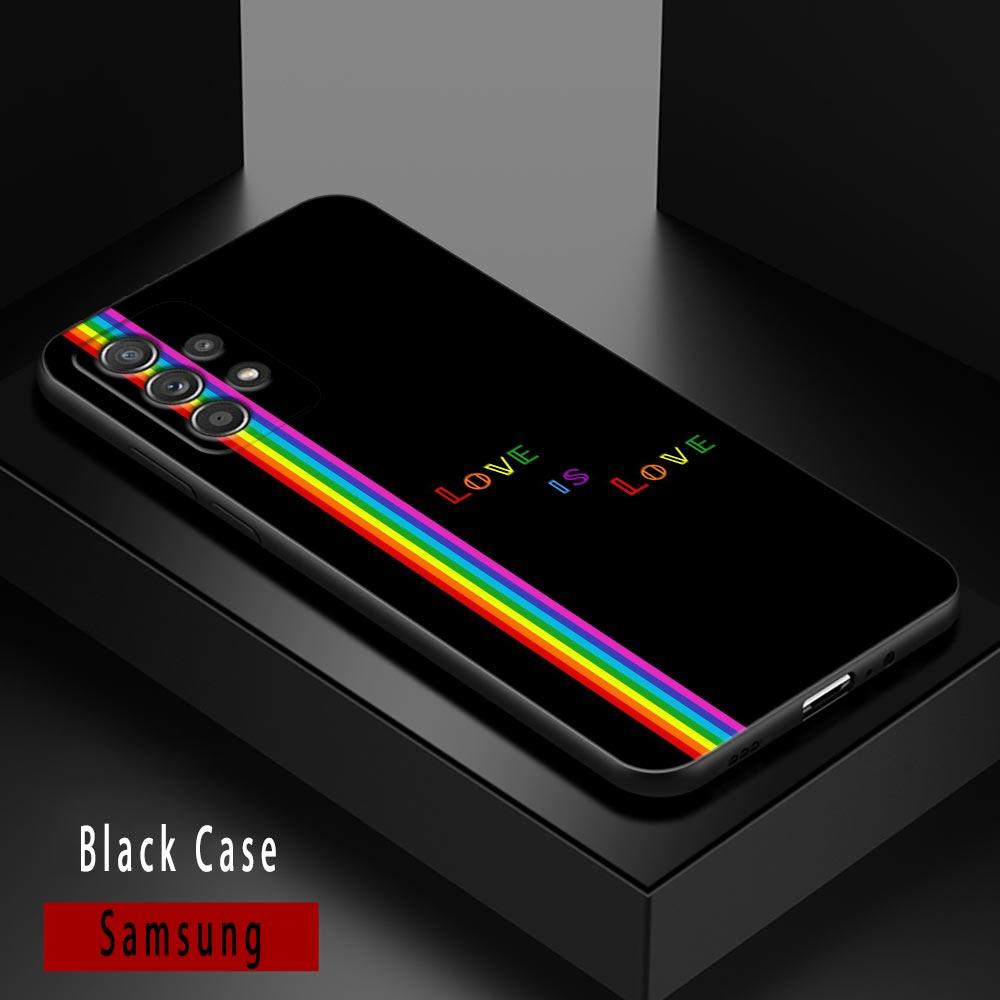 Gay Pride Flag Lesbians LGBT Rainbow Cases For Samsung Galaxy A52 Funda A54 A13 A52s A53 A72 A73 A33 A23 A32 A51 A71 Soft Covers