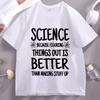 Funny Science T Shirt Scientist TShirt Science Lover Geek Teacher Tee Shirt Unisex Women Causal Short Sleeve Tshirt Comfortable