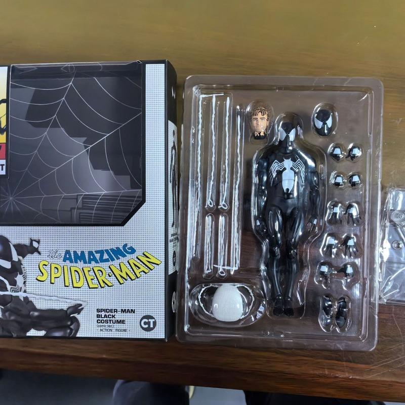 Новейший Оригинальный Завод Ct Mafex147 Симбиот Человек-Паук Мультяшная Версия Костюма Венома Питер Паркер Может Делать Модель Игрушка Подарки